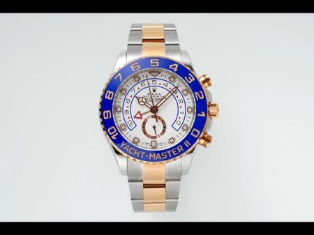 KF Factory Swiss 7750 Rolex Yacht-Master II 904L 2-Tone Rose Gold Watch 44mm 